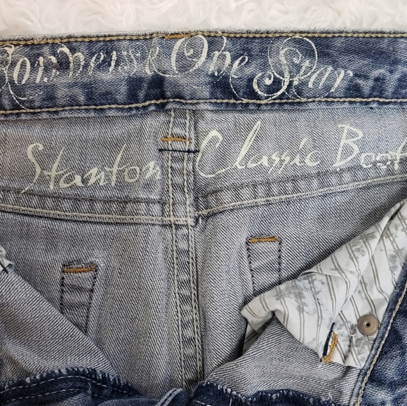 Converse Stanton Classic Boot Cut Jeans Womens 29x31 Lightly Distressed Denim - Picture 5 of 12